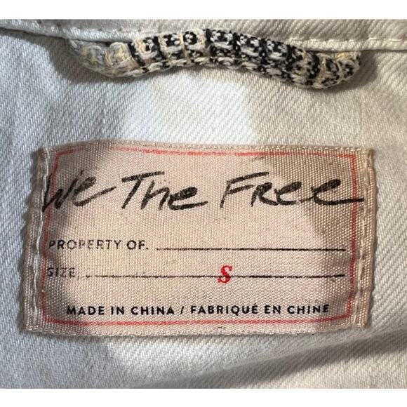 We The Free Anneli Mixed Plaid Shirt Jacket Sz S Oversized Western Boho Layering - Picture 4 of 10